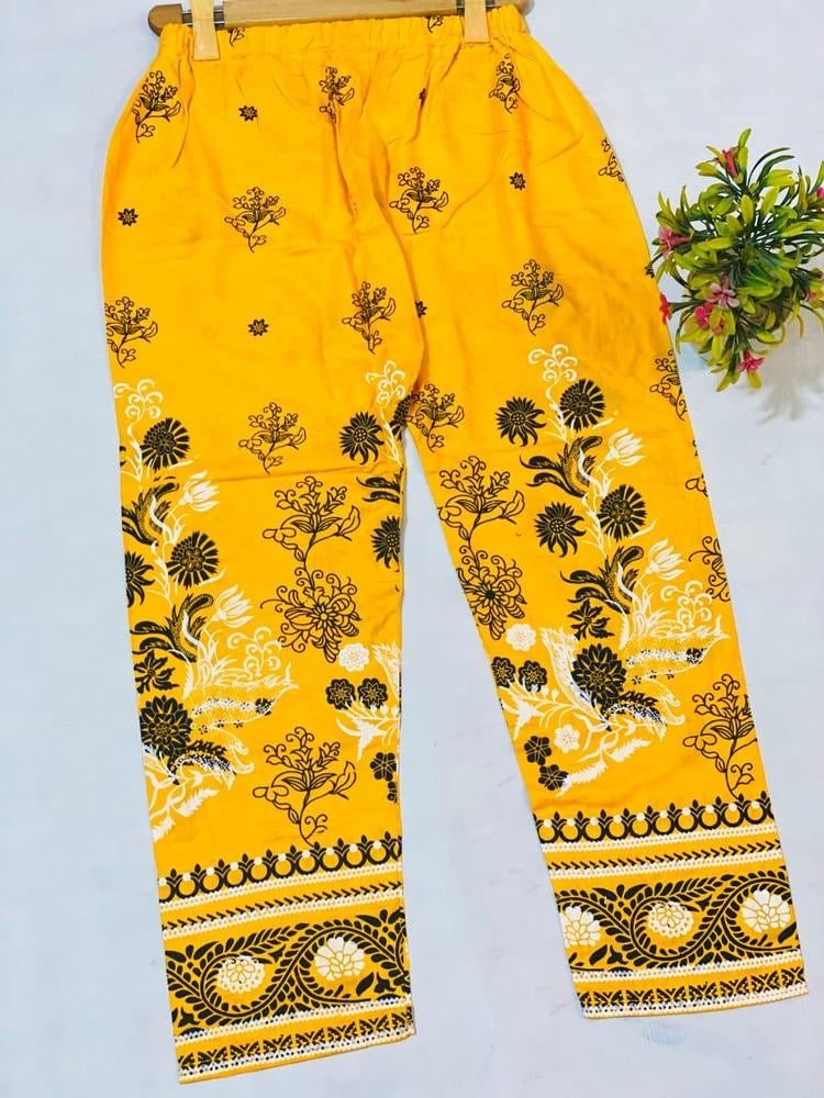 2 Pcs Women’s Stitched Lawn Printed Suit