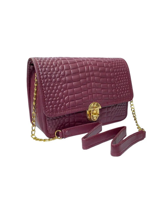 Women's PU Leather Textured Hand Bag