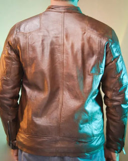 Terry Brown – Sheep Leather Jacket (1737) – Triple Stitched